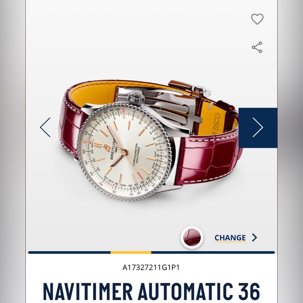 Breitling Navitimer Automatic 36 Ref. A17327211g1… - image 4